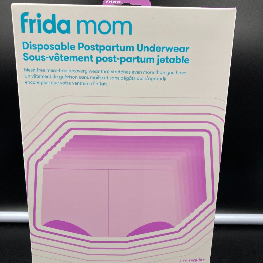 Frida Mom Disposable Postpartum Underwear Boyshort Briefs Size Regular 8 Count
